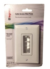 New Legrand Cable Access Wall Plate on-Q White-WP1014-WH-V1 picture