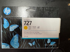 NEW OEM HP DesignJet 727 Yellow 130ML B3P21A - EXP Aug 2027 picture