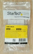 StarTech.com HDMIPLATE Single Outlet Female HDMI Wall Plate White picture
