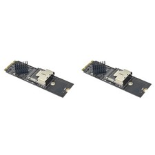 2X M.2 NVME to SFF-8087 SATA3.0 Expansion Card -SAS/ Hard Disk Adapter Card2231 picture