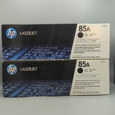 HP 85A LaserJet Dual Pack 2 Black Toner Cartridges CE285A CE285D Genuine NEW picture