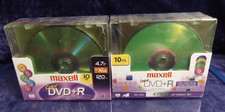 Maxwell Color DVD + R, 2 10 - 120 minutes - Factory Sealed - Two Boxes picture