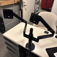 Humanscale M/Flex Dual Monitor Arm VESA 75/100 Clamp/Grommet Black picture