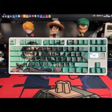 131 Keycaps Demon Slayer Tokitou Muichirou PBT Dye-sub for Cherry MX Keyboard picture