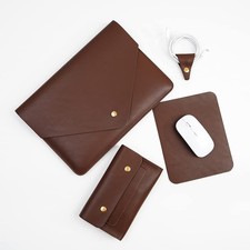 PU Leather Laptop Sleeve for New 14 inch MacBook Pro A2992 A2918 A2442, Old MacB picture