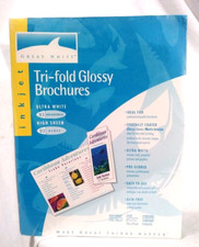 Great White Tri-fold Glossy Brochures Ultra White ~ 10 brochures ~ NEW picture