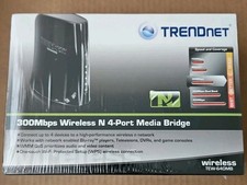 TRENDnet N300 Wireless N 300Mbps 4-Port Media Bridge (TEW-640MB) NEW SEALED picture
