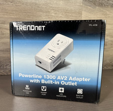 TRENDnet TPL-423E Powerline 1300 AV2 Adapter with Built-in Outlet New picture