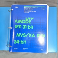 1987 IBM MVS/XA Technical Manual System 370 Reference 2 In 1 Binder Vintage picture