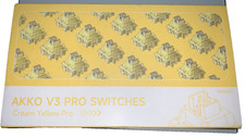 Akko V3 Cream Yellow Pro Linear Switches (45 PCS Per Pack) picture