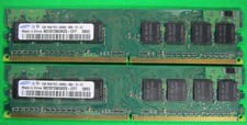 PC2-6400U DDR2   2 1GB Desktop Memory - Samsung M378T2863RZS-CF7 picture