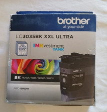 03/2021 New Sealed Genuine Brother Ultra High Yield LC3035 BK Black XXL Ink OEM picture