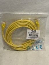 Lot of 5 C2G 12 ft Cat 6 Snagless Network Patch Cable Yellow - FAST SHIPPING picture