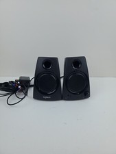 Logitech Z130 PC Speakers Full Sound Strong Bass 3.5mm Input + Power Supply Cord picture