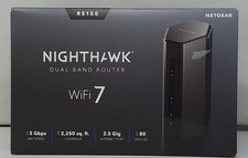Netgear Nighthawk RS150 BE5000 Dual-Band Router WiFi 7 RS150-100NAS - Open Box picture