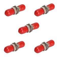 5 PCS ST Fiber Optic Adapter Simplex Singlemode Multimode Coupler Metal picture