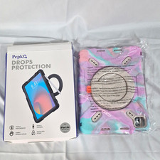 Pepkoo iPad Air 5th / 4th Gen Case Heavy Duty Drops Protection Cover Pink Camo picture
