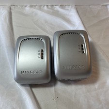 Set of 2 NETGEAR XE102 Powerline Adapter Ethernet Brides picture