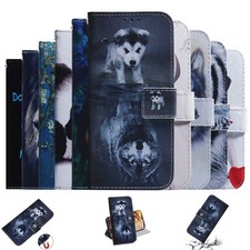 Wolf Dog Tiger Wallet Cover Case for Xiaomi Redmi Note 10 12 13 11 14 15 Pro+ picture