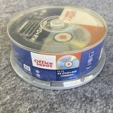 Rewritable DVD + RW 4X 4.7GB 120 min 25 Pack New Factory Sealed Office Depot picture