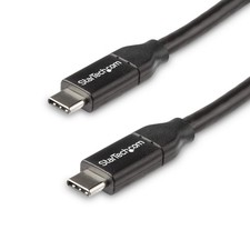 StarTech.com USB C to USB C Cable - 1.5 ft / 0.5m - 5A PD - White - USB 2.0 - US picture