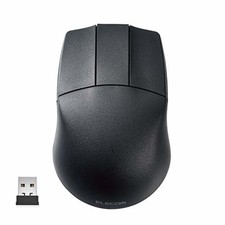 ELECOM mouse Wireless CAD 2.4GHz BlueLED 3 button wheelless symmetrical F/S NEW picture
