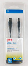 Staples 18801 USB 2.0 Cable 6ft 480Mbps Brand New Sealed Package picture