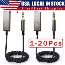 USA Aux to Bluetooth 5.1 Adapter 3.5mm Bluetooth Receiver Microphone for Car Lot picture
