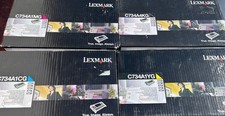 NEW Lexmark Magenta, Blue, Yellow and Black Cartridge Genuine Lot Of 4 Sealed picture