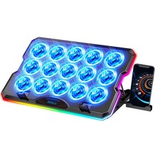 Laptop Cooling Pad with 12 Quiet Fans, Slim Portable for 12-17.3 Inch Laptop Coo picture