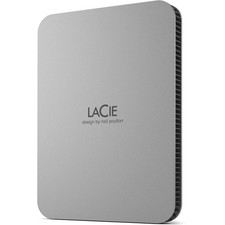 LaCie USB 3.2 Gen 1 Type-C Mobile Drive, Moon Silver - 5TB picture