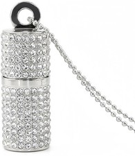 128GB USB 3.0 Flash Drive,Bling Rhinestone Diamond Crystal Glitter Lipstick C... picture