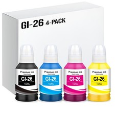 4 Pack GI-26 Ink Bottle Set for Canon Pixma MAXIFY GX6020 GX7020 Printer picture