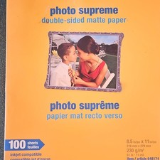Staples Photo Supreme Double-Sided Matte 8.5x11 230gsm 100 648174 picture