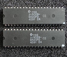 8520PD MOS/CSG ODD EVEN (x2) from an Amiga 500+ rev.8A #45 91 picture