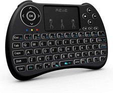 (Backlit Version)REIIE H9+ Mini Keyboard,2.4GHz Wireless Mini Handheld Smart TV picture