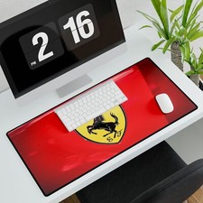 Racing Themed Desk Mats, Ferrari Decor, Home Office Accessory, Gamer Mat, Car picture