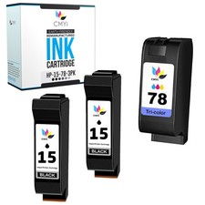 3PK Compatible CMYi HP 15 78 Cartridges Combo Pack for PSC 700 720 750 760 900 picture