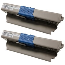 2PK Compatible Black Toner Cartridge For  Okidata 44469801 C310/C330  picture
