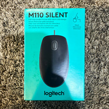 Logitech M110 Silent Wired Optical Mouse 1000 DPI 3-Button Black picture
