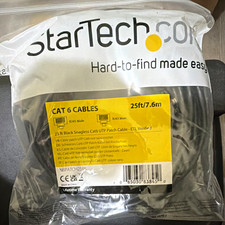 StarTech.com Cat6 25 ft Snagless Black Patch Cable RJ-45 M/M picture