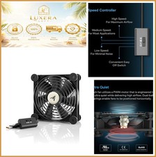 MULTIFAN S3 120mm USB Fan Ultra Quiet Speed Controller 52 CFM picture