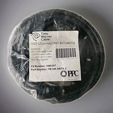 New Time Warner HSD EZConnect Kit 6' & 12' Coaxial & 25' Cat5e 2-Way Splitter picture