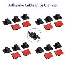 20Pack Self-Adhesive Wire Tie Cable Clamp Clip Holder Universal Home Car Use picture