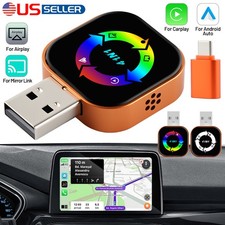 Wireless CarPlay Dongle 4-in-1 AirPlay MirrorLink for Wired OEM Cars Plug & Play picture