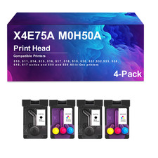 4 Pack X4E75A M0H50A Print Head Compatible With Smart Tank 510 511 514 515 516 picture
