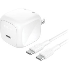 Belkin BoostCharge 45W USB-C PD 3.1 PPS Wall Charger with 3.3' Cable, White picture