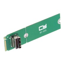 Cablecy PCI-E 5.0 4.0 M.2 M-key to MCIO Mini Cool Edge IO Female Host Adapter picture