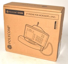 Polycom CX500 IP Phone for Microsoft Lync, Black, PoE *New, Open* 2200-44300-02b picture