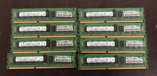 Lot of 8 - 32GB (8x4GB) 1Rx4 PC3-12800R DDR3-1600 Samsung SERVER MEMORY picture